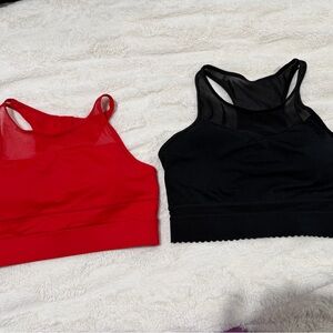 ZYIA Red and Black Sports Bras